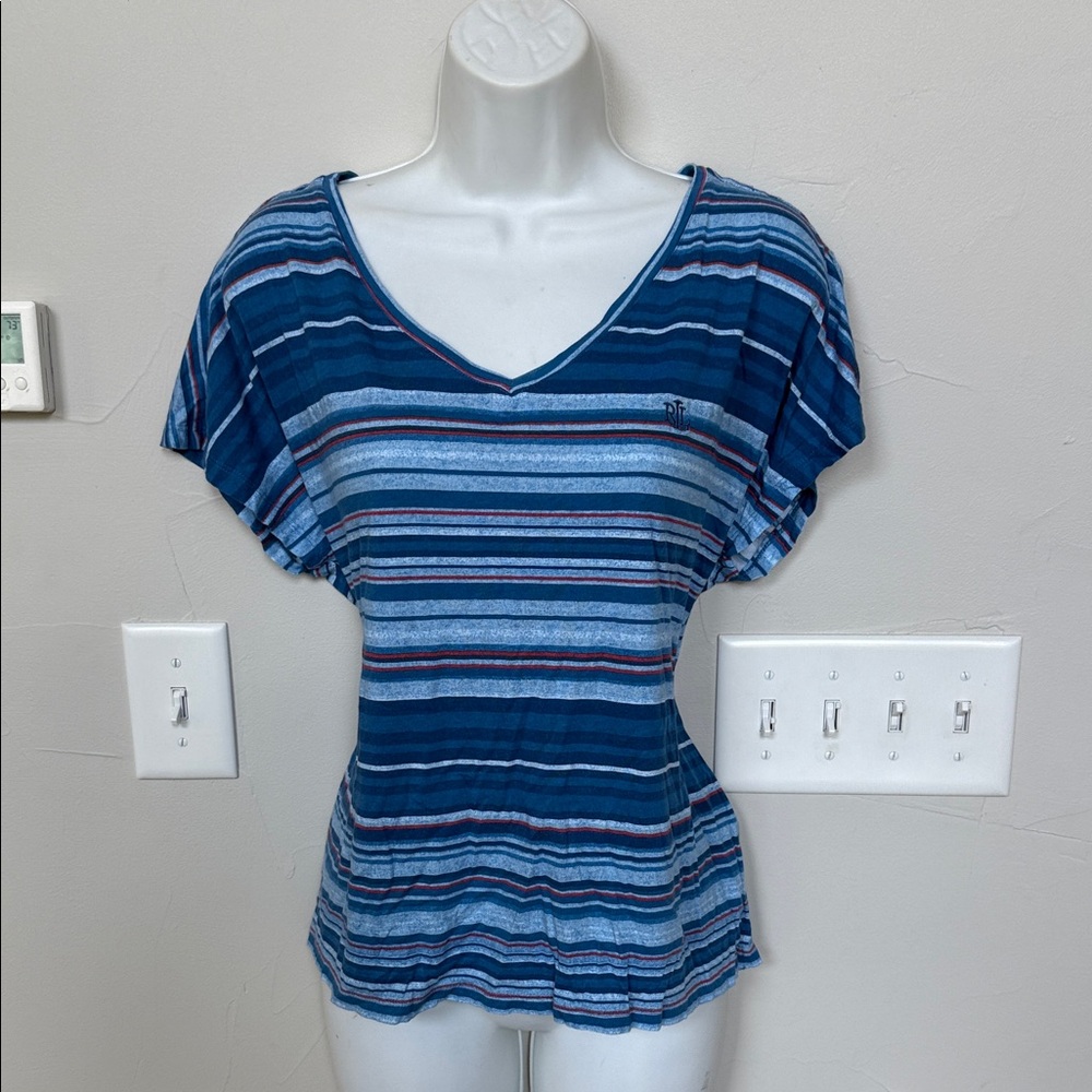 Polo Ralph Lauren Blue Striped Blouse